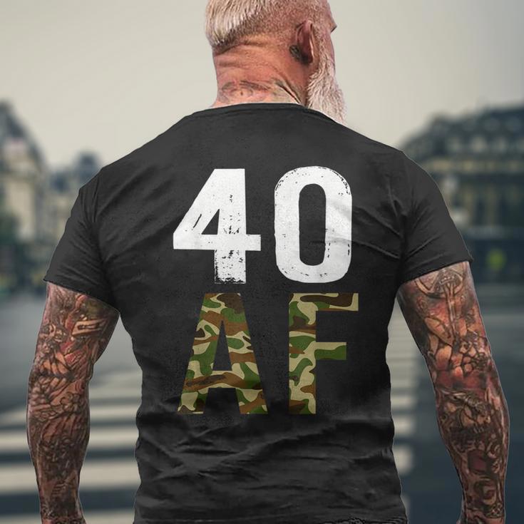 40 Af Vintage 40Th Birthday Military Men's T-shirt Back Print Gifts for Old Men