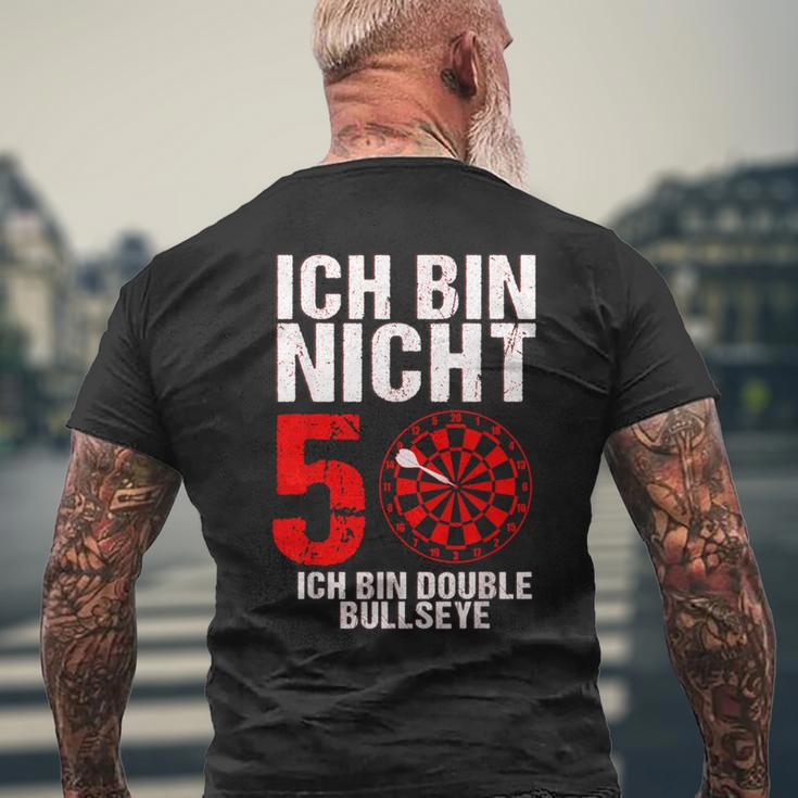 50 Geburtstag Geschenk Lustiges Dart Spruch Double Bullseye T-Shirt mit Rückendruck Geschenke für alte Männer