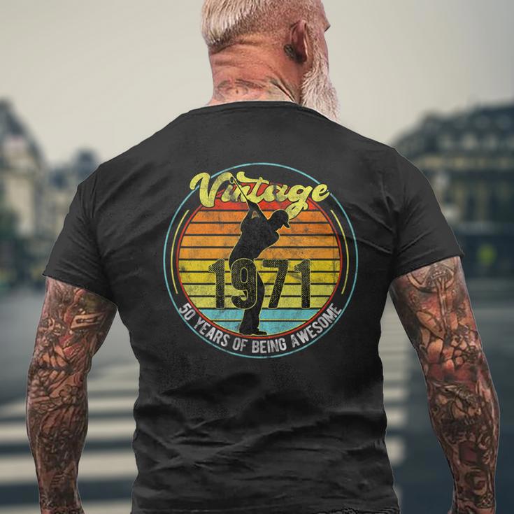 50 Year Old Vintage Golf Golfer 1971 50Th Birthday Men's T-shirt Back Print Gifts for Old Men