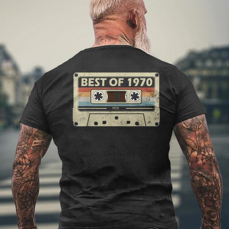 51Th Birthday 51 Year Old Music Cassette Best Of 1970 Men's T-shirt Back Print Gifts for Old Men