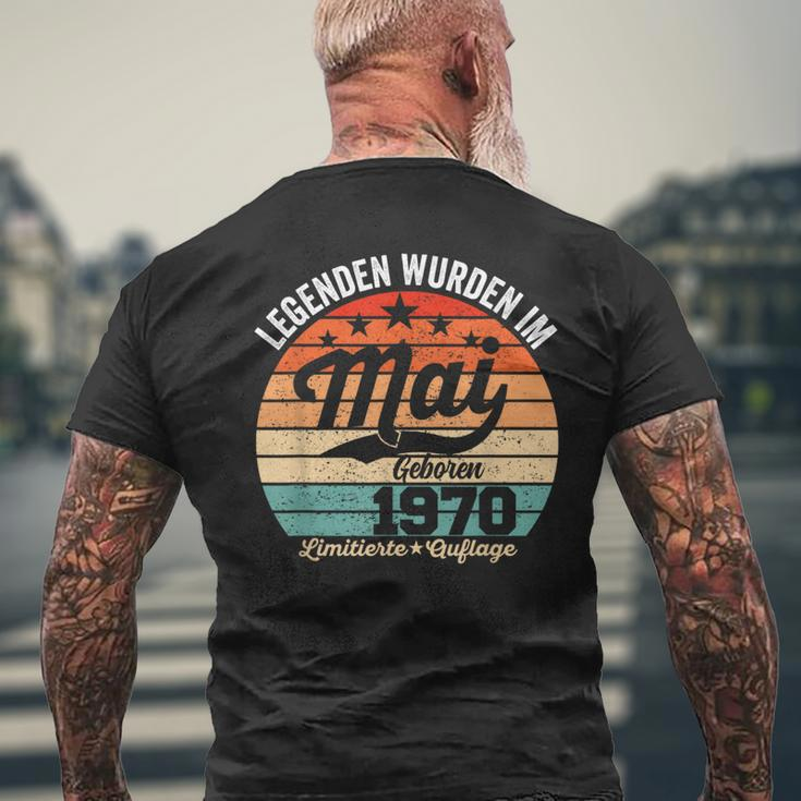 54 Geburtstag Geschenk Mann Legenden Sind Im Mai 1970 T-Shirt mit Rückendruck Geschenke für alte Männer