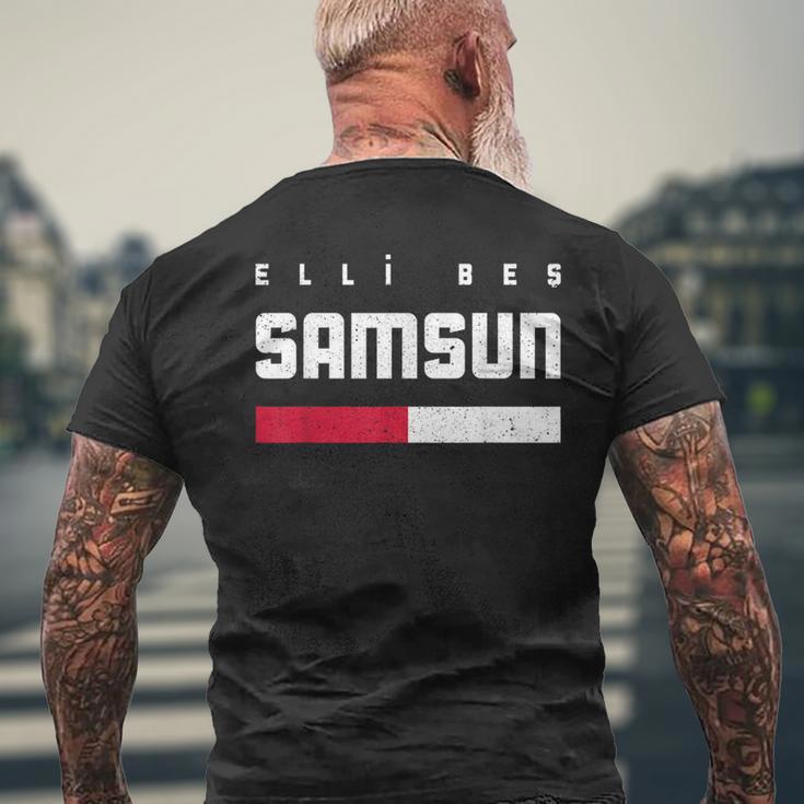 55 Samsun Turkey Ilkadim Atakum Bafra Çarsamba Türkiye T-Shirt mit Rückendruck Geschenke für alte Männer