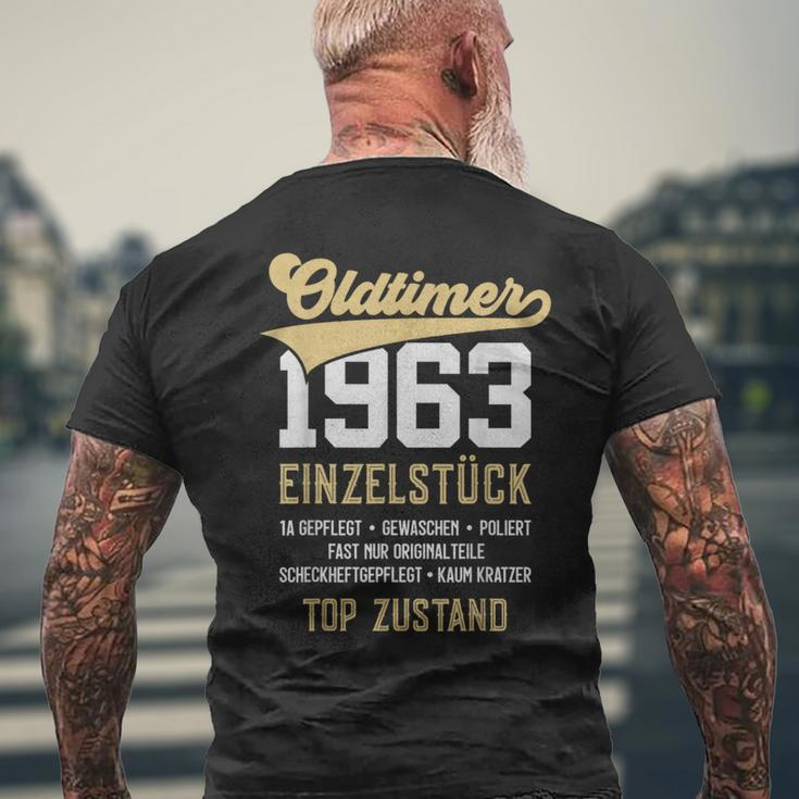 60 Jahre Oldtimer 1963 Vintage 60Th Birthday T-Shirt mit Rückendruck Geschenke für alte Männer