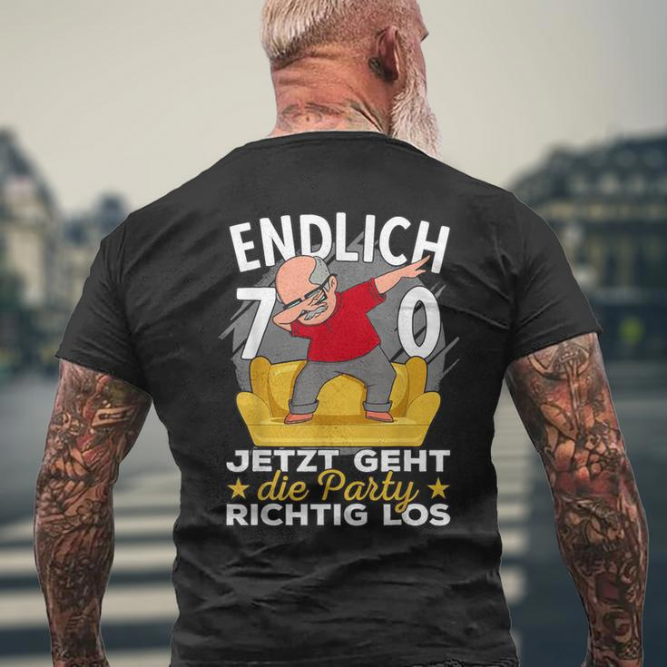 70S Birthday Man Ich Bin Jetzt 70Th Birthday Grandpa S T-Shirt mit Rückendruck Geschenke für alte Männer