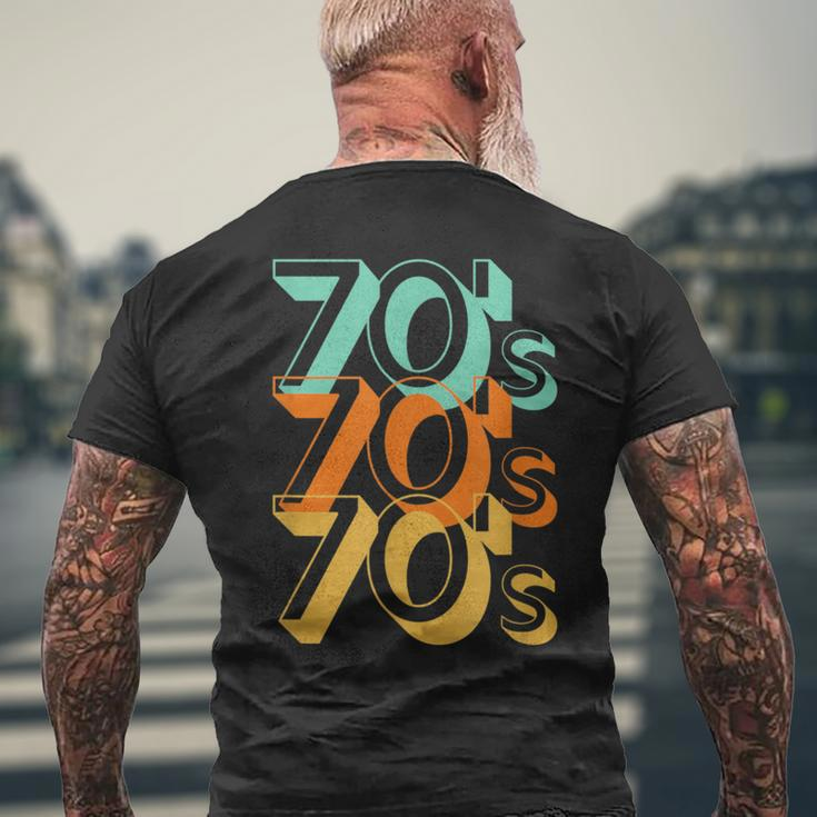 The 70S In Large Letters 70'S Lover Vintage Fashion Men's T-shirt Back Print Gifts for Old Men