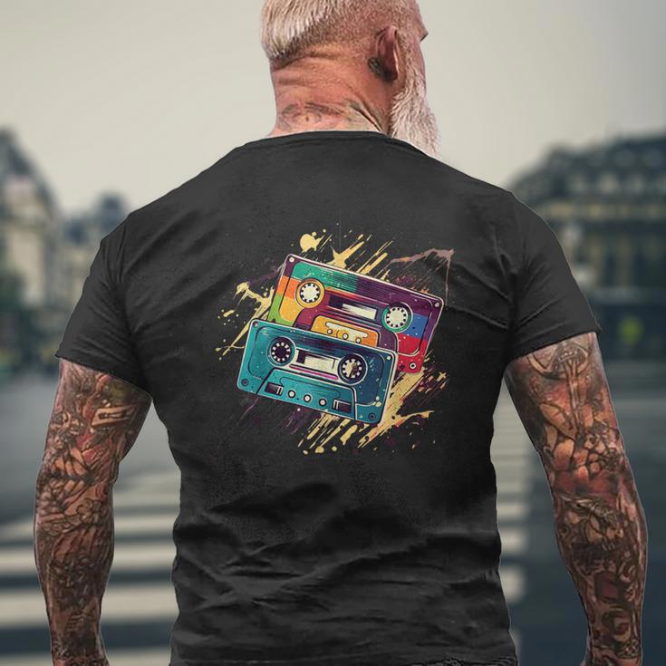 80S 90S Retrointage Cassette T-Shirt mit Rückendruck Geschenke für alte Männer