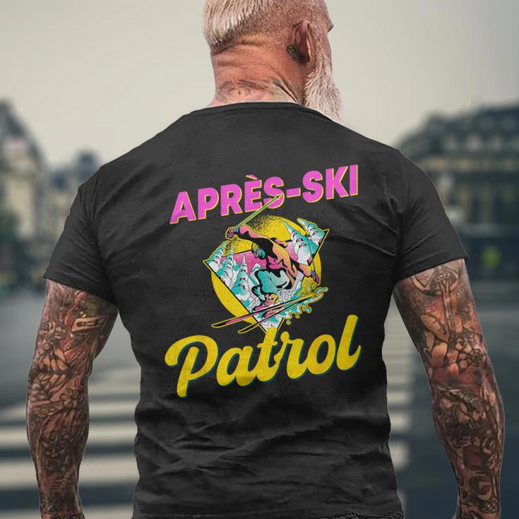 80S Retro Apres-Ski Patrol Wear 90S Skiing Men's T-shirt Back Print Gifts for Old Men