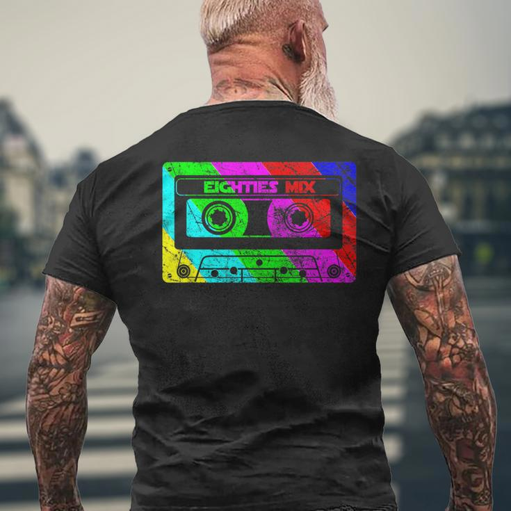 80Sintage Retro Music Cassette Mixtape T-Shirt mit Rückendruck Geschenke für alte Männer