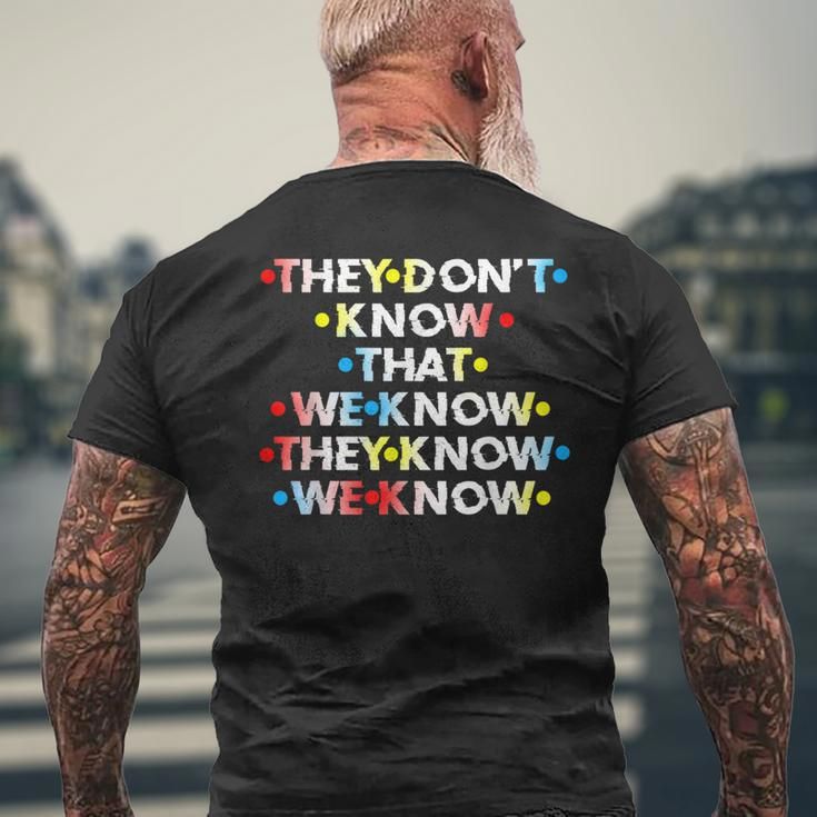 90'S Sitcom They Don't Know Friendship Men's T-shirt Back Print Gifts for Old Men