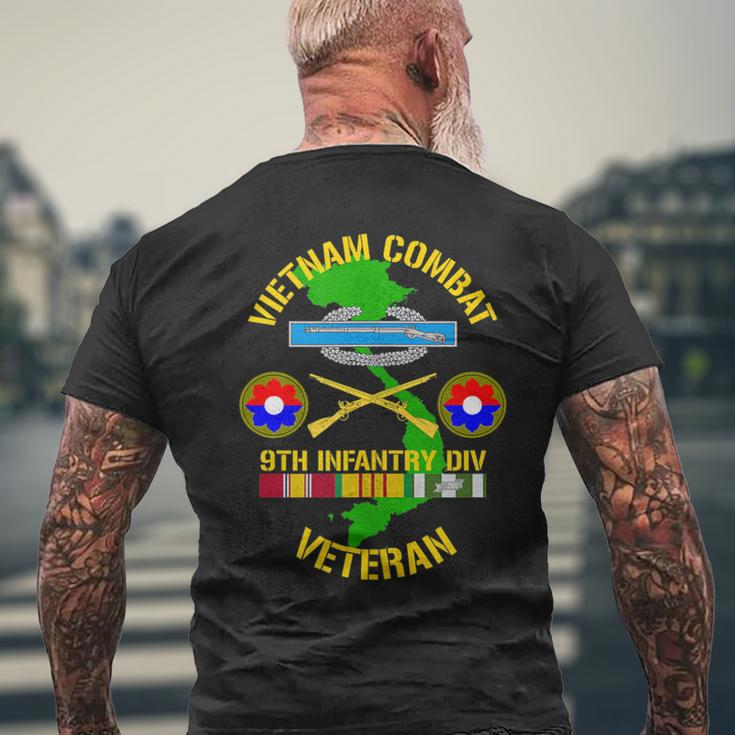 9Th Infantry Division Vietnam Combat Veteran Men's T-shirt Back Print Gifts for Old Men