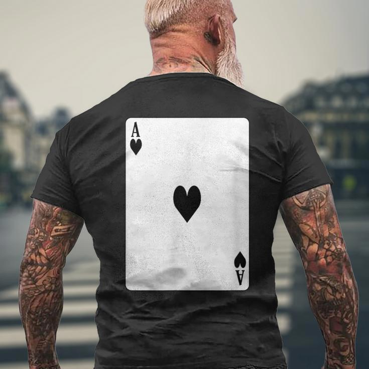 Ace Of Hearts Men's T-shirt Back Print Gifts for Old Men