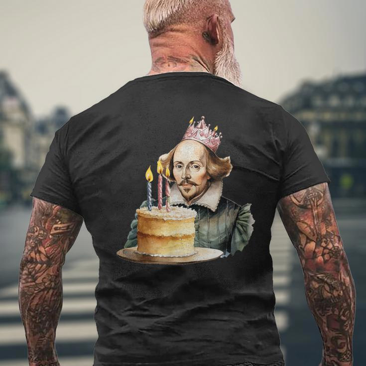 Adult Birthday Party Shakespeare Theme Men's T-shirt Back Print Gifts for Old Men