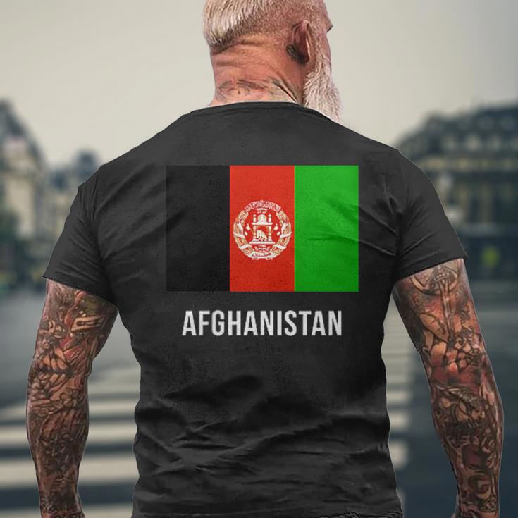 Afghanistan Afghan Flag T-Shirt mit Rückendruck Geschenke für alte Männer