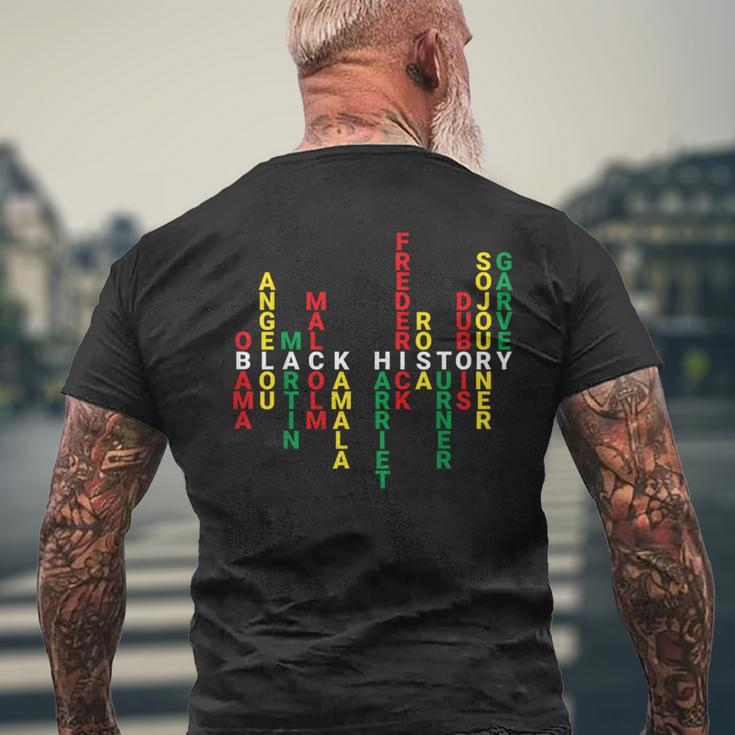 African American Leaders Black History Month Men Women Men's T-shirt Back Print Gifts for Old Men