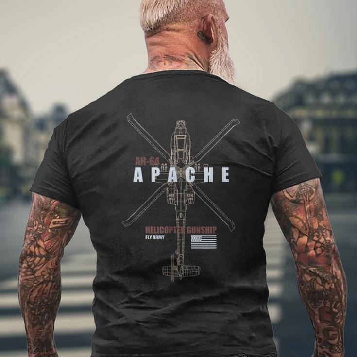 Ah-64 Apache T-Shirt mit Rückendruck Geschenke für alte Männer