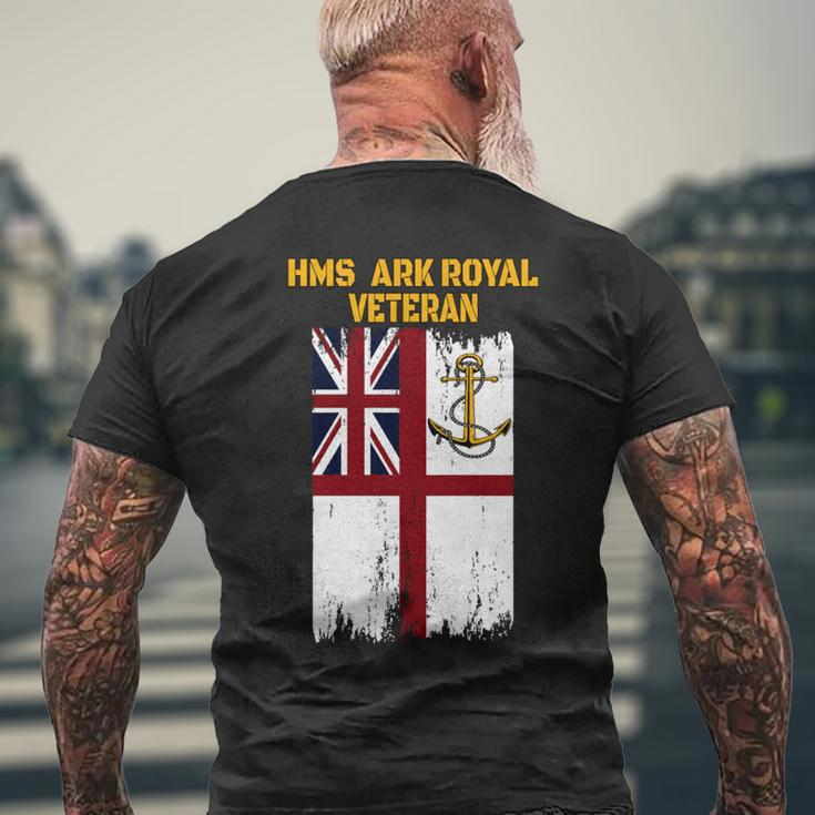 Aircraft Carrier Hms Ark Royal R07 Veterans Day Father's Day Men's T-shirt Back Print Gifts for Old Men