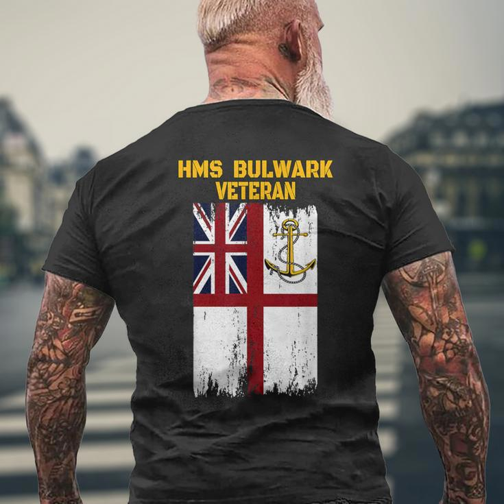 Aircraft Carrier Hms Bulwark R08 Veterans Day Father's Day Men's T-shirt Back Print Gifts for Old Men