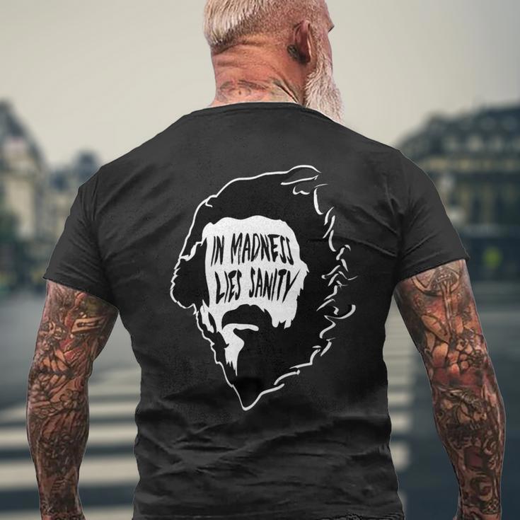 Alan Watts In Madness Lies Sanity Men's T-shirt Back Print Gifts for Old Men