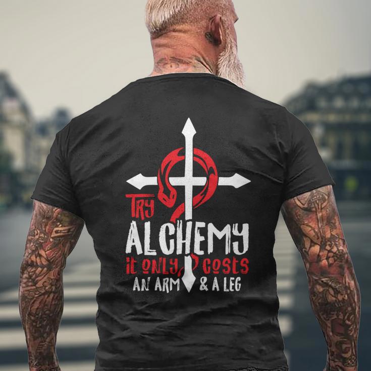 Alchemy It Only Costs An Arm And Leg Anime Alchemist 666 Men's T-shirt Back Print Gifts for Old Men