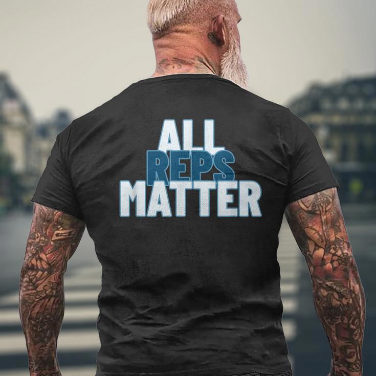 Alle Reps Matter Sportbekleidung T-Shirt mit Rückendruck Geschenke für alte Männer