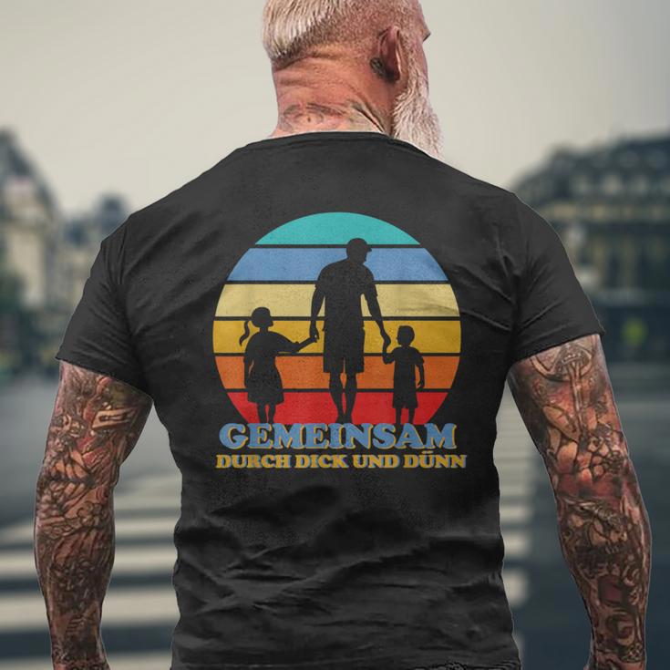 Alleinerziehender Father T-Shirt mit Rückendruck Geschenke für alte Männer