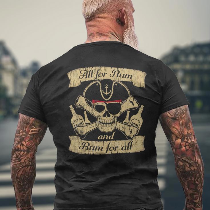 Alles Für Rum Und Rum Für Alle T-Shirt mit Rückendruck Geschenke für alte Männer