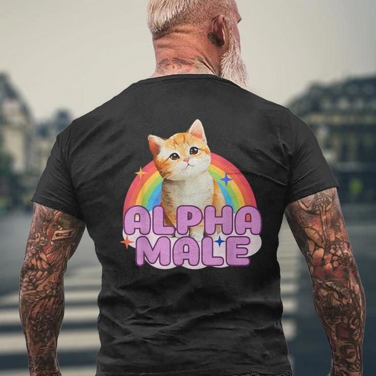 Alpha Male Cat Kitten T-Shirt mit Rückendruck Geschenke für alte Männer