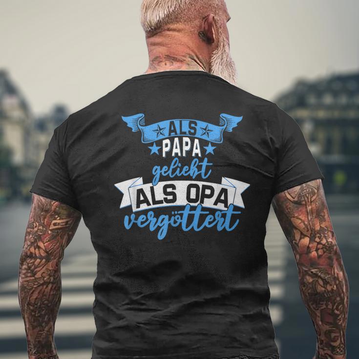 Als Papa Liebt Als Opaergöttert T-Shirt mit Rückendruck Geschenke für alte Männer