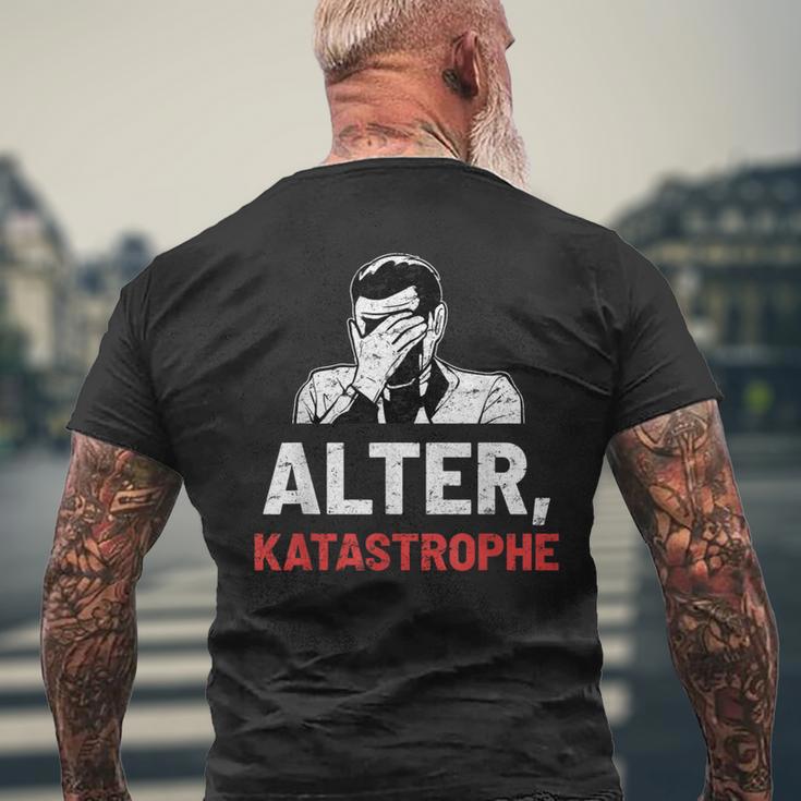 “Alter Katastrophe” Vintage Retro T-Shirt mit Rückendruck Geschenke für alte Männer