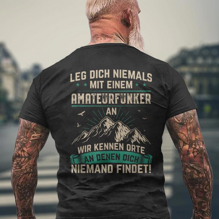 Amateur Radio Radio Amateur Radio T-Shirt mit Rückendruck Geschenke für alte Männer