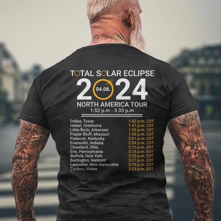 America Totality Spring 40824 Total Solar Eclipse 2024 Men's T-shirt Back Print Gifts for Old Men