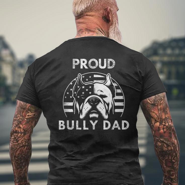 American Bully Xl Unterstützung Der Rasse Stolzer Bully Papa T-Shirt mit Rückendruck Geschenke für alte Männer