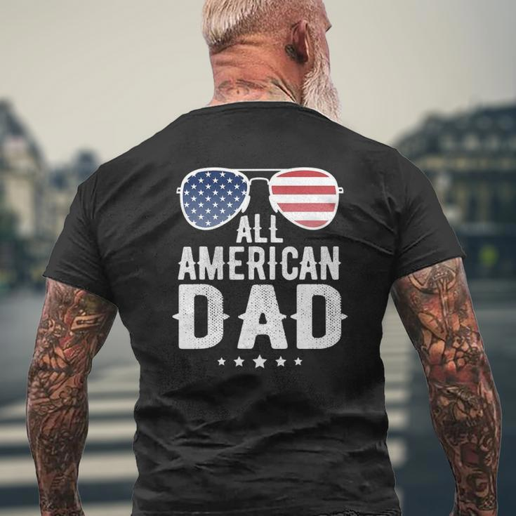 All American Dad 4Th Of July Us Patriotic Pride Mens Back Print T-shirt Gifts for Old Men