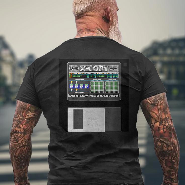 Amiga X-Copy Disk CopyingCopying Data Disk T-Shirt mit Rückendruck Geschenke für alte Männer