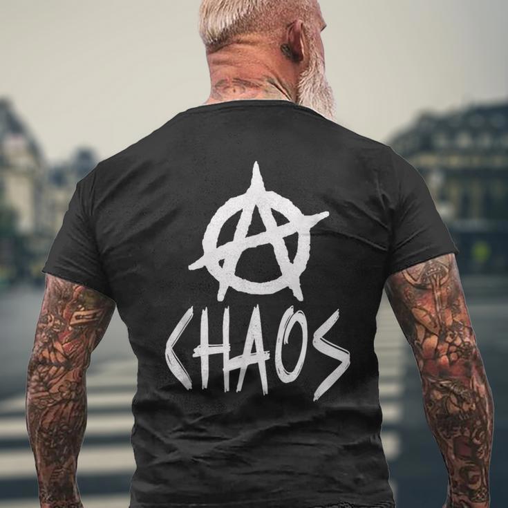 Anarchy Sign Chaos Punk Rock Anarchy T-Shirt mit Rückendruck Geschenke für alte Männer