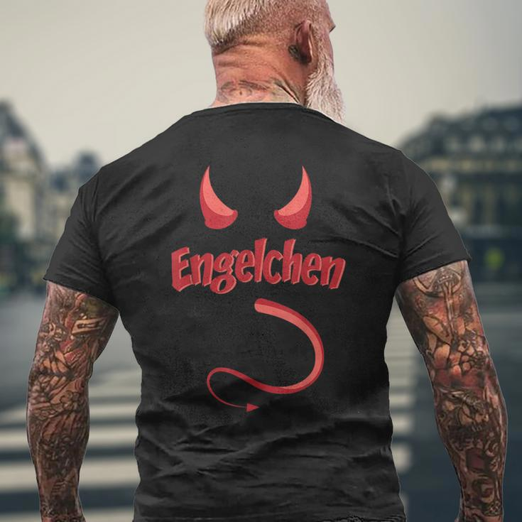 Angel Angel Devil Costume Carnival T-Shirt mit Rückendruck Geschenke für alte Männer