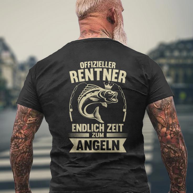 Angler Rentner Endlich Zeit Zum Fngelen Retirement S T-Shirt mit Rückendruck Geschenke für alte Männer