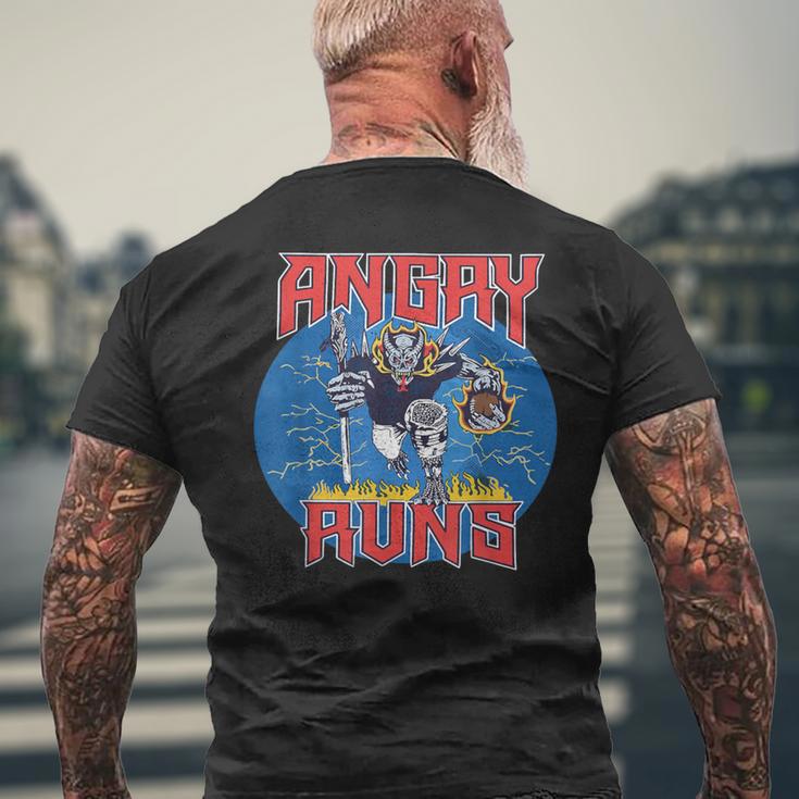 Angry Runs Good Morning Football Sport Lover Vintage Men's T-shirt Back Print Gifts for Old Men