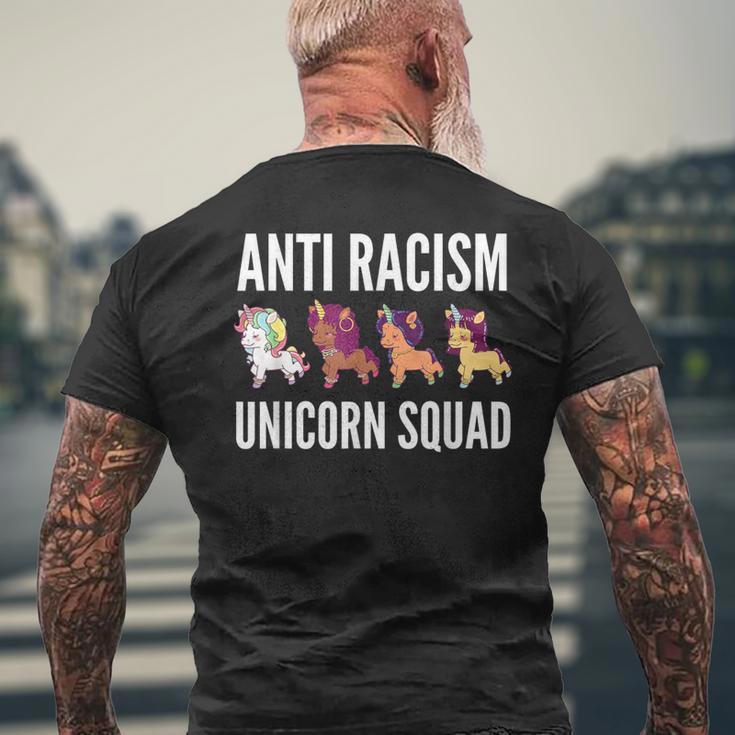 Anti Rassism Unicorn Squad No Racism Anti-Racism T-Shirt mit Rückendruck Geschenke für alte Männer