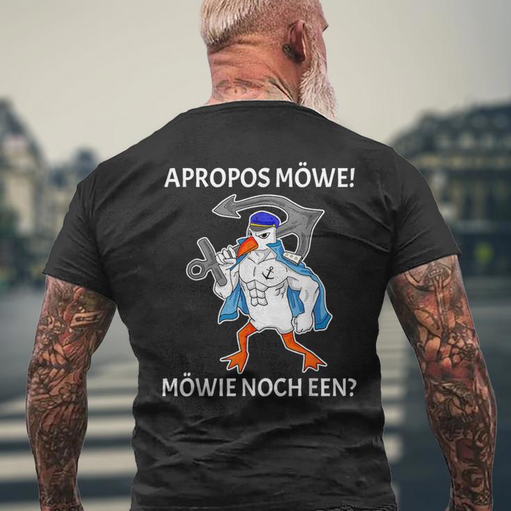 Apropos Seagull Noch Een Plattdeutsch T-Shirt mit Rückendruck Geschenke für alte Männer