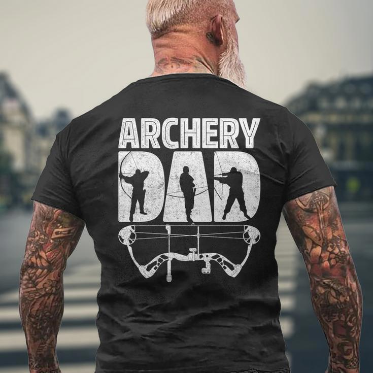 Archery Dad Archer Men Fathers Day Vintage Bow And Arrow Men's T-shirt Back Print Gifts for Old Men