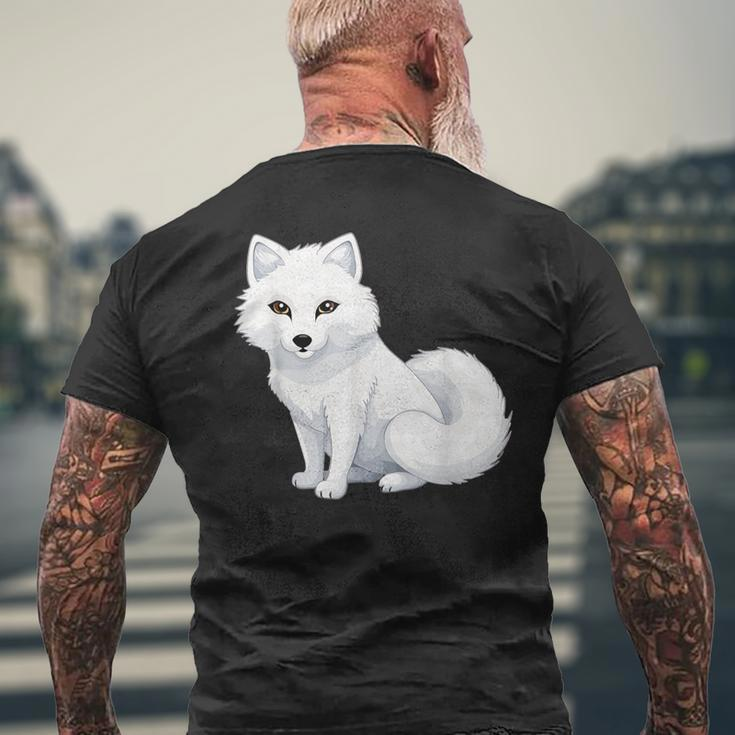 Arctic Fox Artic Animals Cute Artic Fox Lover Pajamas Men's T-shirt Back Print Gifts for Old Men