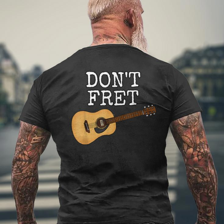 Ärgern Sie Sich Nicht Akustikgitarren-Gitarrist-Musiker T-Shirt mit Rückendruck Geschenke für alte Männer