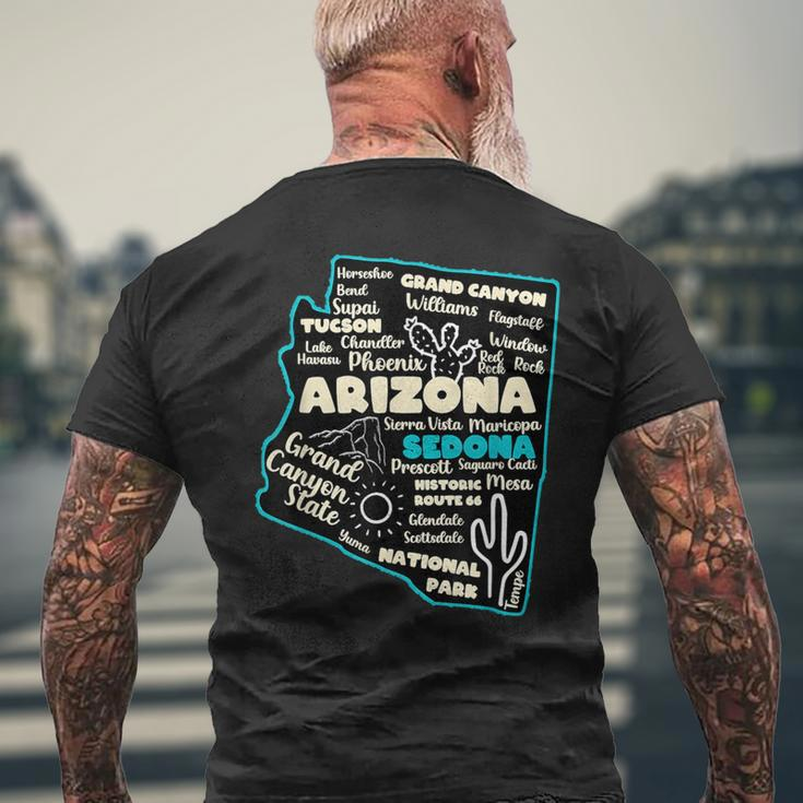 Arizona Sedona Grand Canyon Arizona Mountains National Park Men's T-shirt Back Print Gifts for Old Men