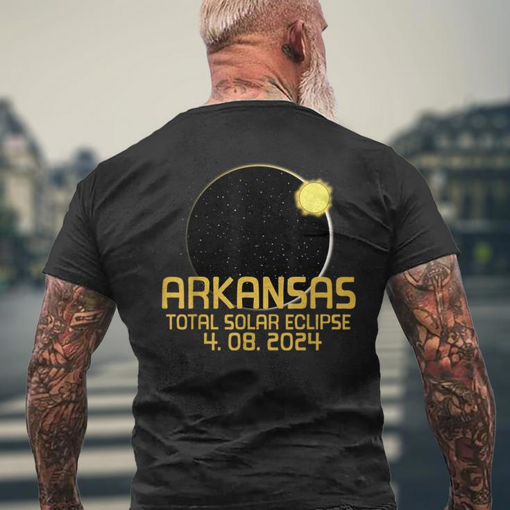 Arkansas Totality Total Solar Eclipse April 8 2024 Men's T-shirt Back Print Gifts for Old Men