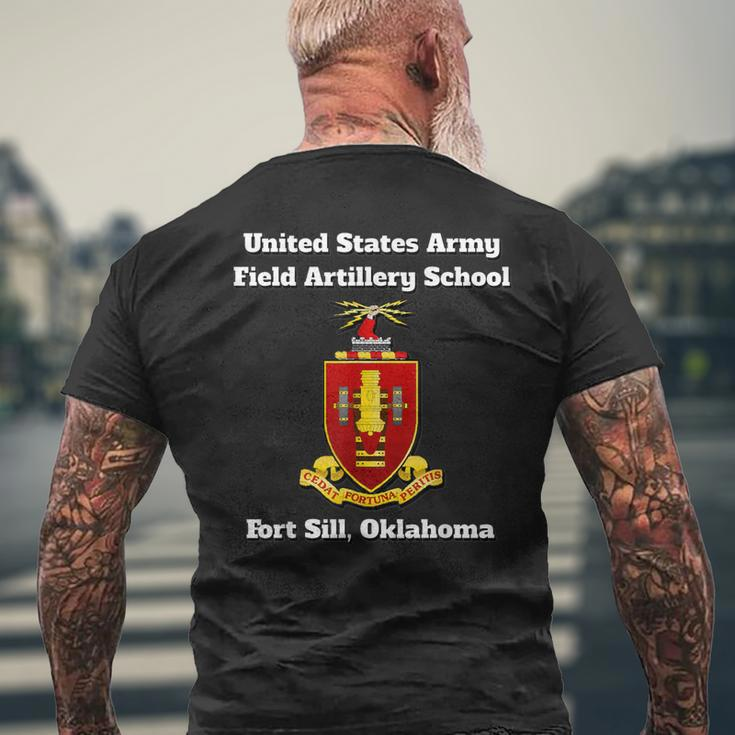 Army Field Artillery School Coa Fort Sill Oklahoma Print Mens Back Print T-shirt Gifts for Old Men