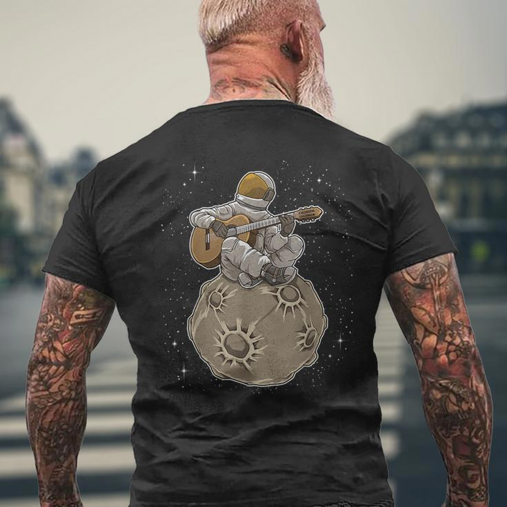 Astronaut Plays Guitar Spaceman Guitarist Explorer T-Shirt mit Rückendruck Geschenke für alte Männer