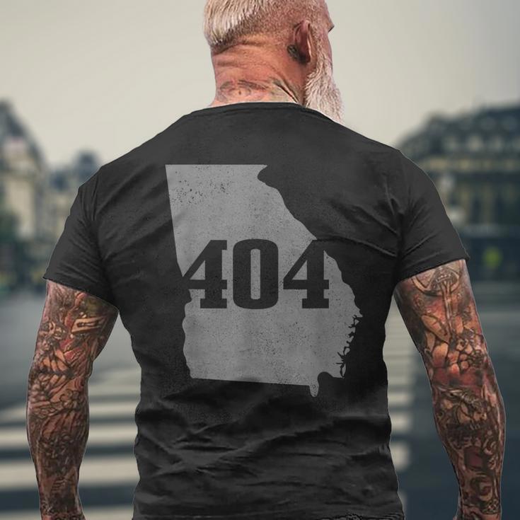 Atlanta 404 Area Code Atl Georgia Map State Pride Vintage Men's T-shirt Back Print Gifts for Old Men