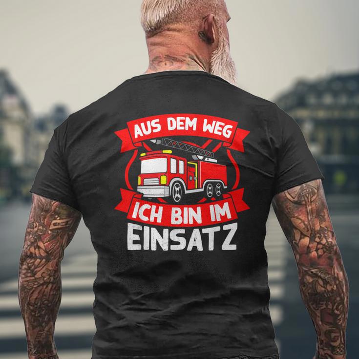 Aus Dem Weg Ich Bin Im Einsatz German Langu T-Shirt mit Rückendruck Geschenke für alte Männer