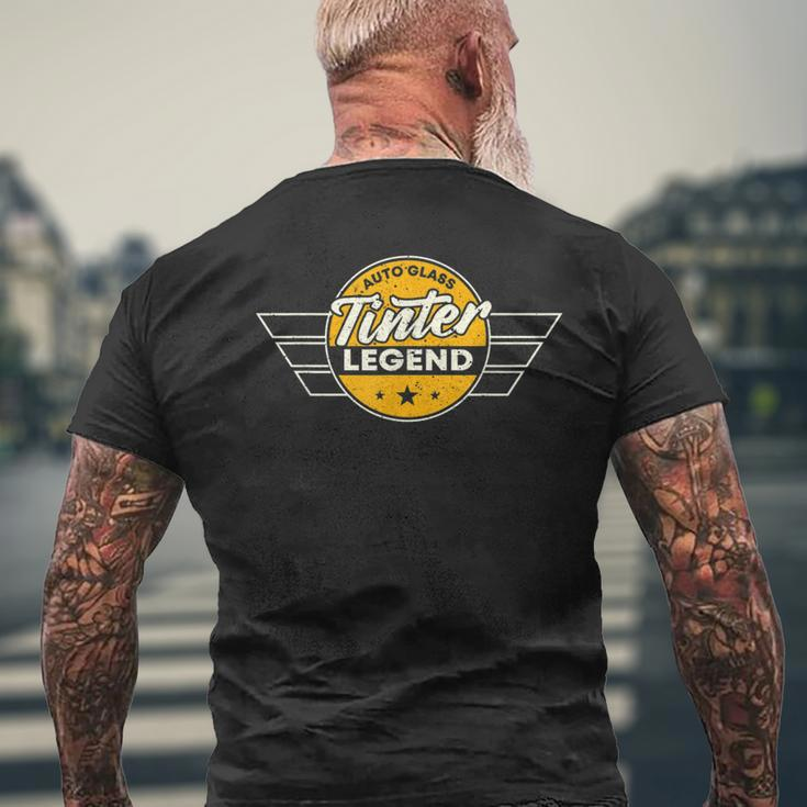 Auto Glass Tinter Legend Apparel Car Tinted Window Men's T-shirt Back Print Gifts for Old Men